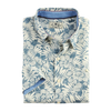 True Grit Fresh Floral Island Getaway Shirt Blue