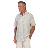 True Grit Tropics Stretch Island Getaway Shirt Sage