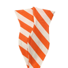 Self Tie Bow Tie Orange & White Stripe