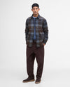 Barbour Chapter Check Overshirt Midnight Oak Tartan
