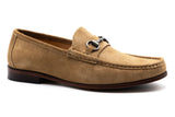 Martin Dingman Addison Suede Horse Bit Loafers