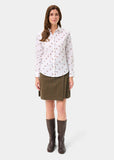 Alan Paine Ladies Lawen Cotton Printed Shirt In Pheasant Design