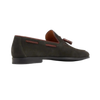 Magnanni Delrey Tassel Loafer Dark Green Suede w/Tobacco