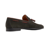 Magnanni Delrey Tassel Loafer Dark Green Suede w/Tobacco
