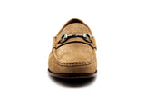 Martin Dingman Addison Suede Horse Bit Loafers
