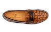 Martin Dingman Bill Alligator Grain Penny Loafers