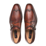 Mezlan Forest Monk Strap Wing Tip in Two Colors
