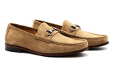 Martin Dingman Addison Suede Horse Bit Loafers
