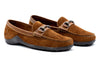 Martin Dingman Bill Safari Kudu Suede Horse Bit Loafers LAST PAIR