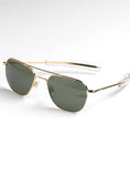 Original Pilot Aviator Gold/Green Sunglasses by American Optical