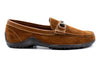 Martin Dingman Bill Safari Kudu Suede Horse Bit Loafers LAST PAIR