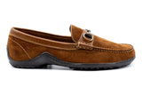 Martin Dingman Bill Safari Kudu Suede Horse Bit Loafers LAST PAIR
