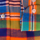 Performance Wool by Arnau Orange/Green/Blue Check 873-4