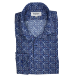 Shirts By Arnau Blue Print 876-1