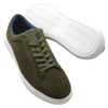 G Brown Shoes Puff Sneakers - Olive Suede LAST PAIR