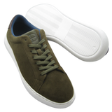 G Brown Shoes Puff Sneakers - Olive Suede LAST PAIR